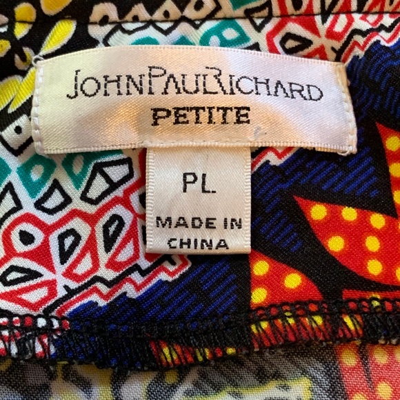 John Paul Richard multi colored skirt Petite - Picture 3 of 3